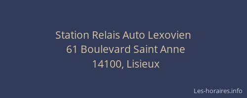 Station Relais Auto Lexovien