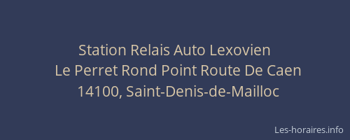Station Relais Auto Lexovien