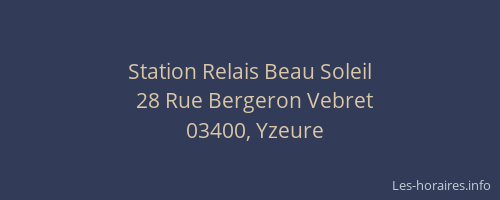Station Relais Beau Soleil