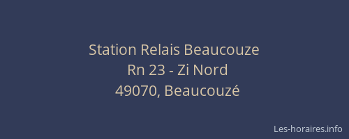 Station Relais Beaucouze