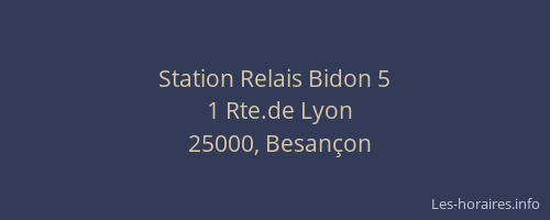 Station Relais Bidon 5