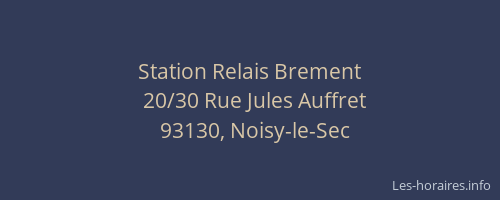 Station Relais Brement