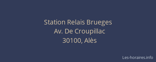 Station Relais Brueges