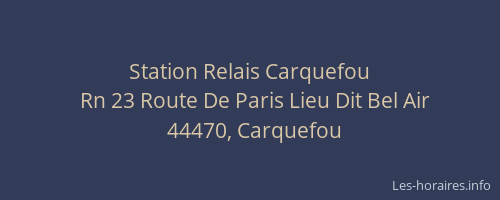 Station Relais Carquefou