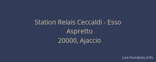Station Relais Ceccaldi - Esso