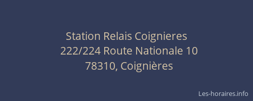 Station Relais Coignieres
