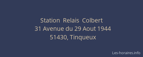 Station  Relais  Colbert