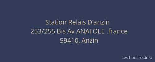 Station Relais D'anzin