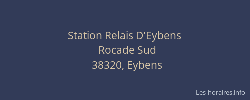 Station Relais D'Eybens