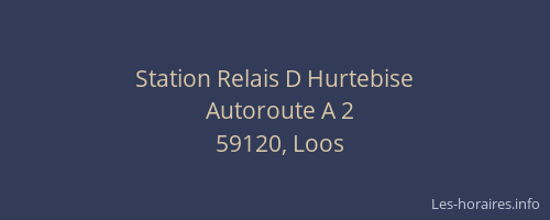 Station Relais D Hurtebise