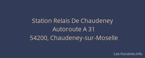 Station Relais De Chaudeney