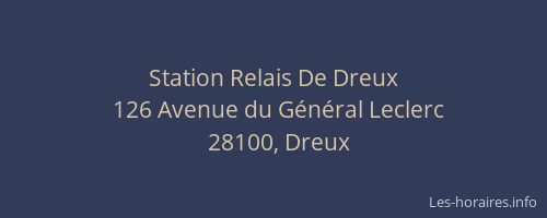 Station Relais De Dreux