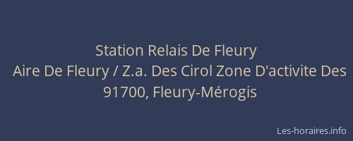 Station Relais De Fleury