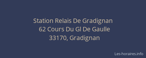 Station Relais De Gradignan
