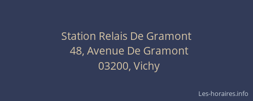 Station Relais De Gramont
