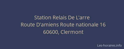 Station Relais De L'arre