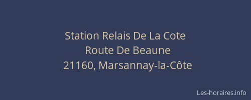 Station Relais De La Cote