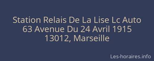 Station Relais De La Lise Lc Auto