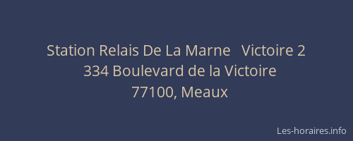 Station Relais De La Marne   Victoire 2