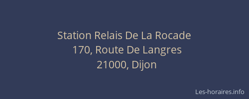 Station Relais De La Rocade