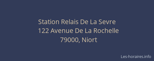Station Relais De La Sevre