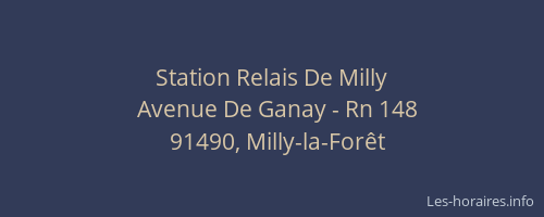 Station Relais De Milly