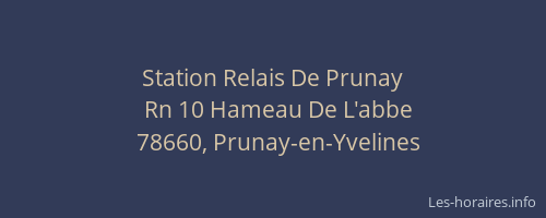Station Relais De Prunay