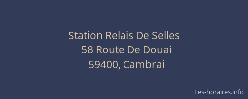 Station Relais De Selles