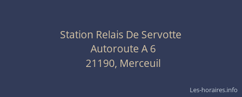 Station Relais De Servotte