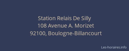 Station Relais De Silly
