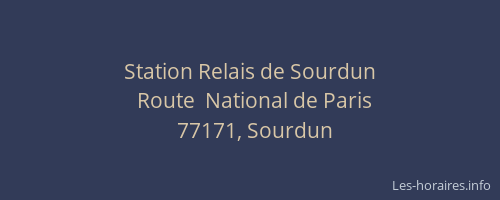 Station Relais de Sourdun