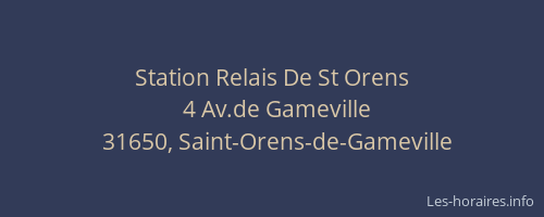 Station Relais De St Orens