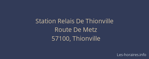 Station Relais De Thionville