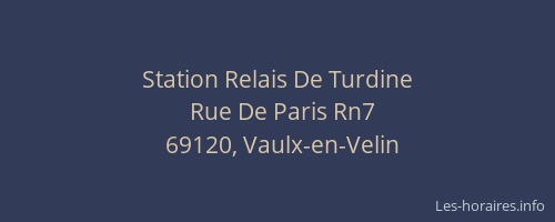 Station Relais De Turdine
