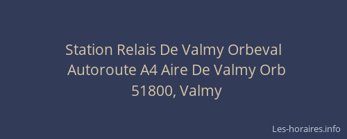 Station Relais De Valmy Orbeval
