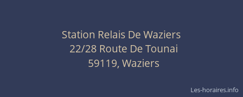 Station Relais De Waziers