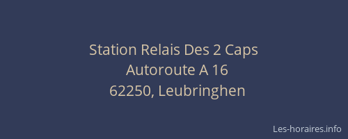 Station Relais Des 2 Caps