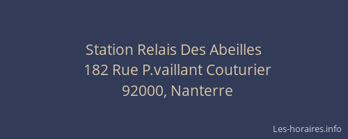 Station Relais Des Abeilles