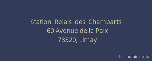 Station  Relais  des  Champarts