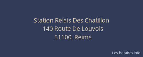 Station Relais Des Chatillon