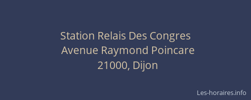 Station Relais Des Congres