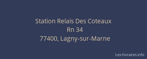 Station Relais Des Coteaux