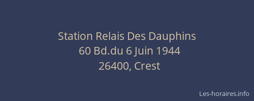 Station Relais Des Dauphins