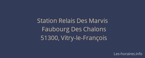 Station Relais Des Marvis