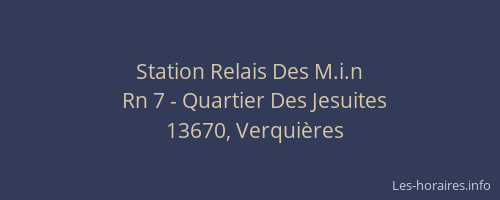 Station Relais Des M.i.n