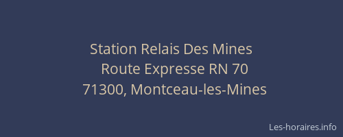 Station Relais Des Mines