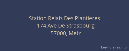 Station Relais Des Plantieres