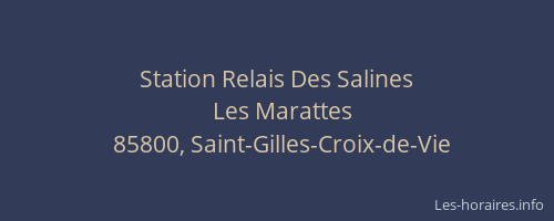 Station Relais Des Salines