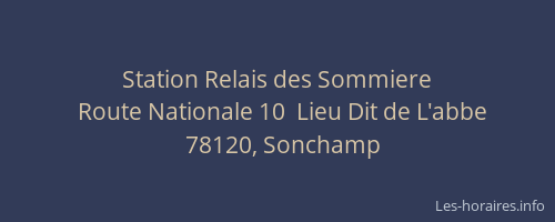 Station Relais des Sommiere