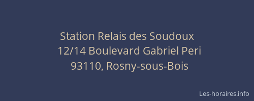 Station Relais des Soudoux